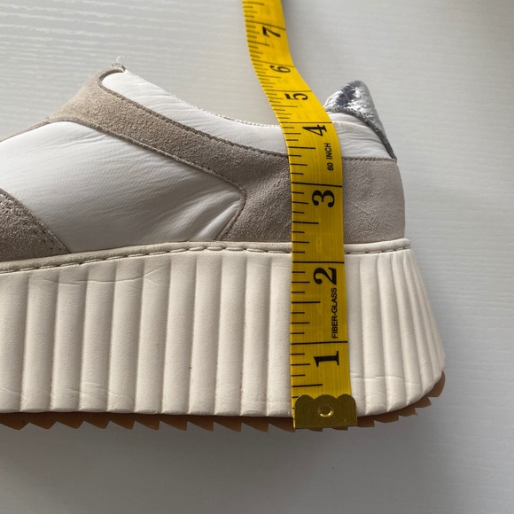 Dolce Vita Womens Daisha White Lace-Up Fashion Sneakers Size 8.5 - Picture 15 of 16